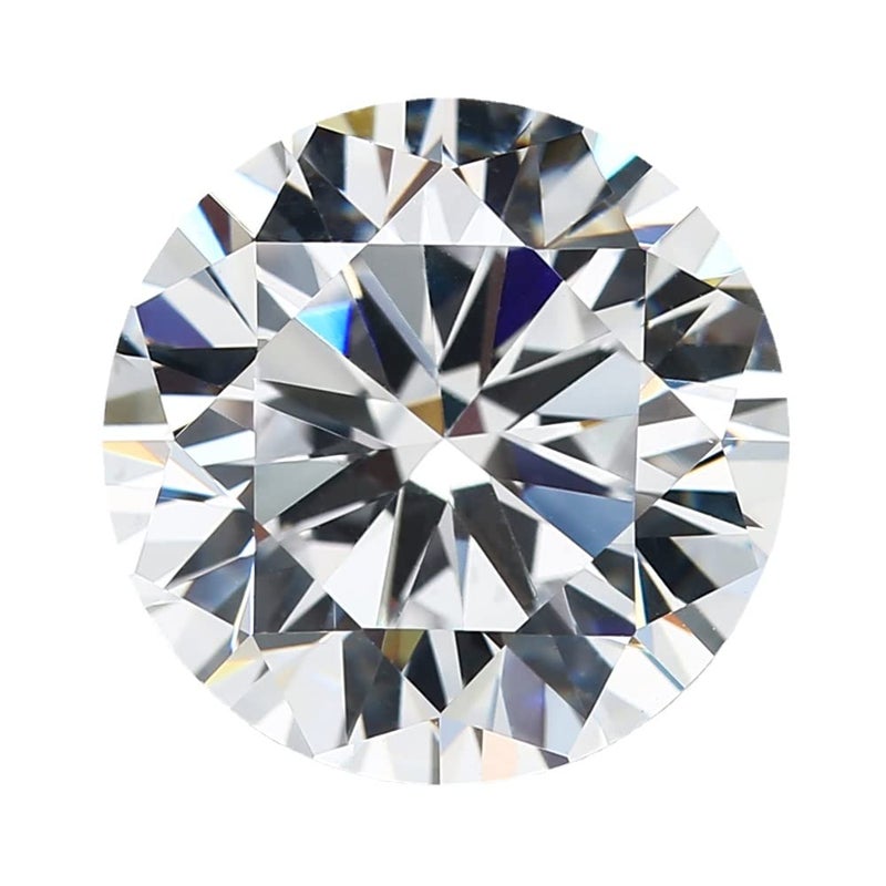 JIANGYUANGEMS 25pcs 9.0mm 5A Round Machine Cut White Cubic Zirconia Stone Loose CZ Synthetic Gemstone for Jewelry Making - Image 1